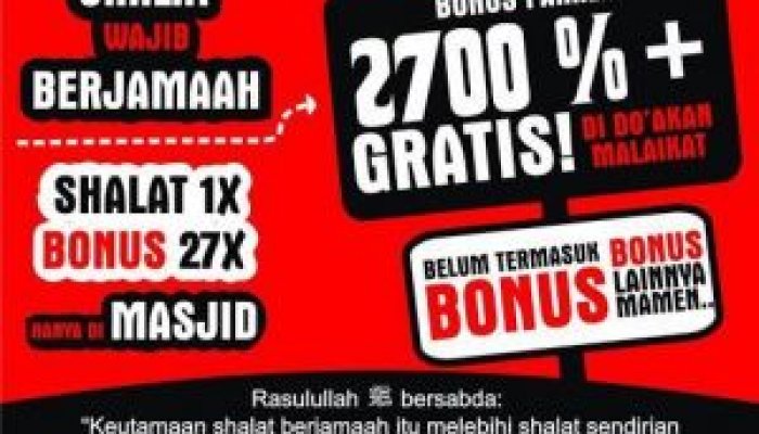 Shalat jamaah tepat waktu